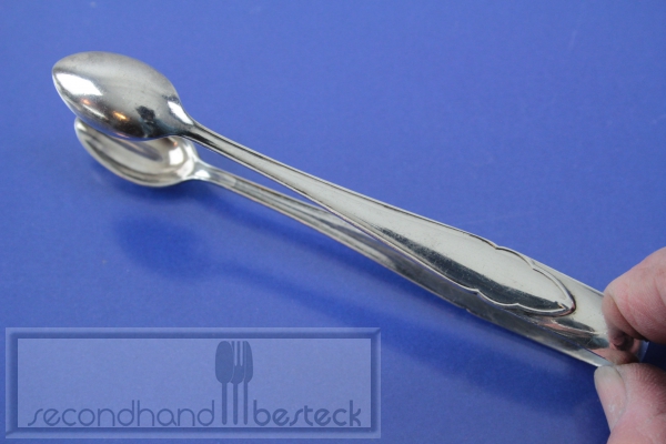 Bruckmann Chippendale Zuckerzange versilbert