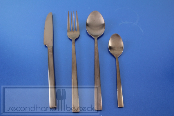 Besteck für 4 Personen 16 Teile Kupfer farben Edelstahl 18/10