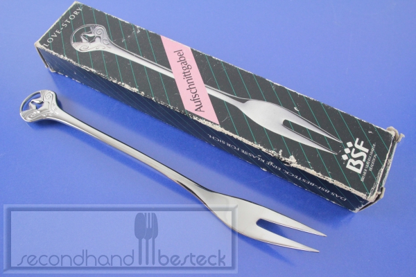 BSF Love Story Aufschnittgabel Fleischgabel Edelstahl