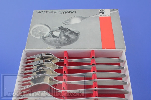 WMF Stockholm 6 Partygabeln 17,0 cm versilbert