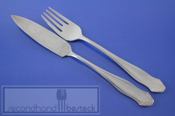 WMF 1700 Fischbesteck für 6 Personen 12 Teile versilbert