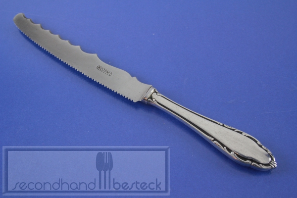 Buntschneidemesser Wellenschneider versilbert