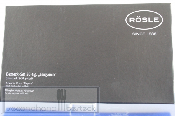 Rösle Elegance Besteck für 6 Personen 30 Teile Edelstahl OVP