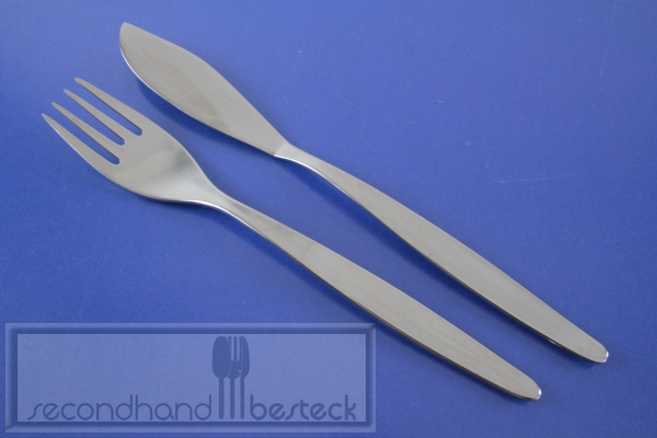 WMF Stockholm Fischbesteck Fischmesser + Fischgabel Cromargan