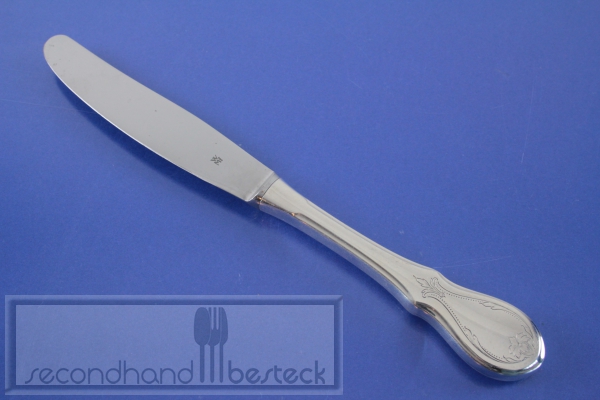 WMF Würzburger Gravur Speisemesser 22,5 cm versilbert