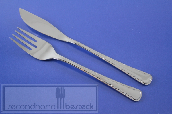 WMF Genf Fischbesteck Fischmesser + Fischgabel Cromargan