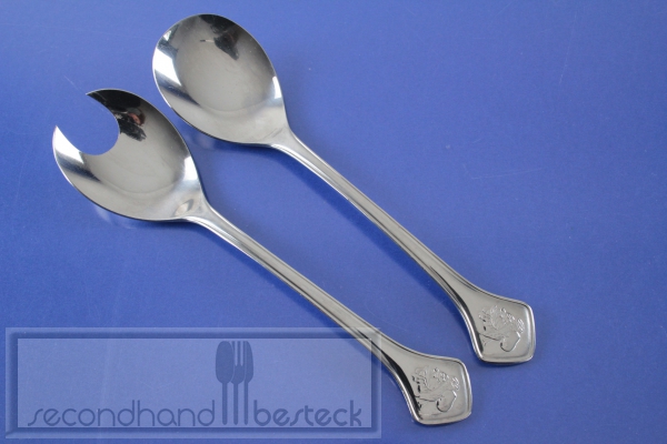Nirosta Salatbesteck 19,5 cm Edelstahl
