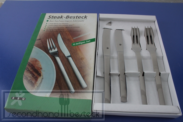 BBQ Steakbesteck für 2 Personen Edelstahl 18/10