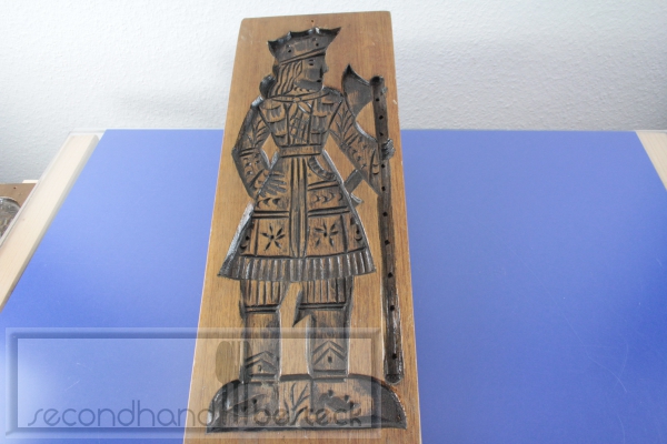 Alte Spekulatiusform Spekulatiusmodel Mann 50 x 17,5 cm