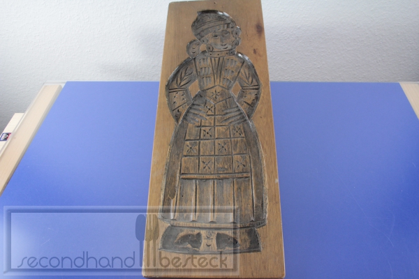 Alte Spekulatiusform Spekulatiusmodel Frau 50 x 17,5 cm