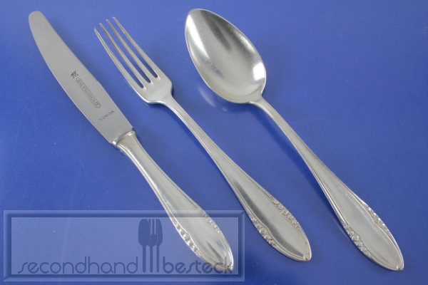 Wellner 394 Laurin Besteck für 6 Personen 18 Teile versilbert