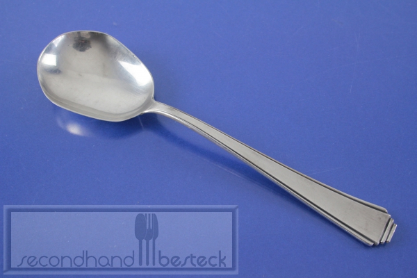Lutz & Weiss Pyramide Art Deco Sahnelöffel versilbert