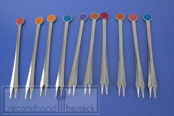 WMF 10 x Bowlengabeln Bowlenspieße Cocktailspieße Cromargan