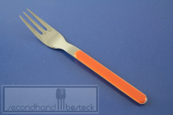 WMF Tango orange Kuchengabel Cromargan