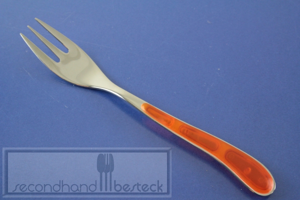 WMF Jazz orange Kuchengabel Cromargan