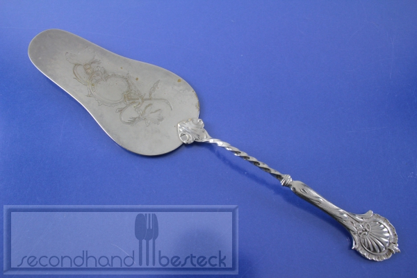 Alter verziehrter Tortenheber 27,8 cm versilbert