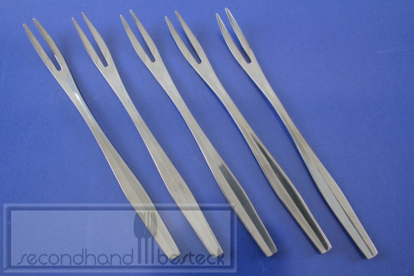 WMF Frankfurt 5 Fleischgabeln 13,2 cm Cromargan