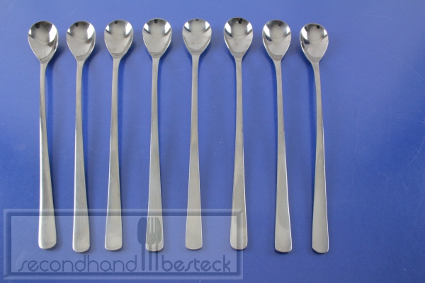 Marke Tischfein 8 Limonadenlöffel Cocktaillöffel 21,8 cm Edelstahl