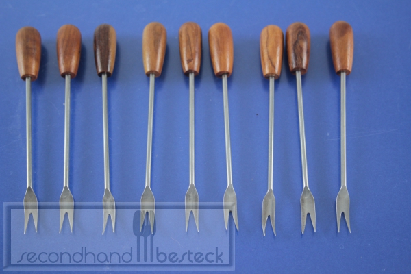 9 Cocktailspieße Teakholz