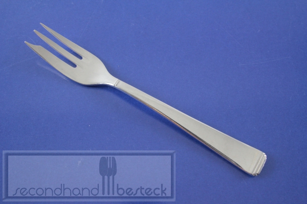 OKA ART DECO 131 Pyramide Kuchengabel 13,8 cm versilbert