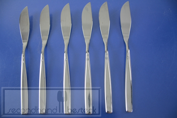 WMF London 6 Fischmesser Cromargan