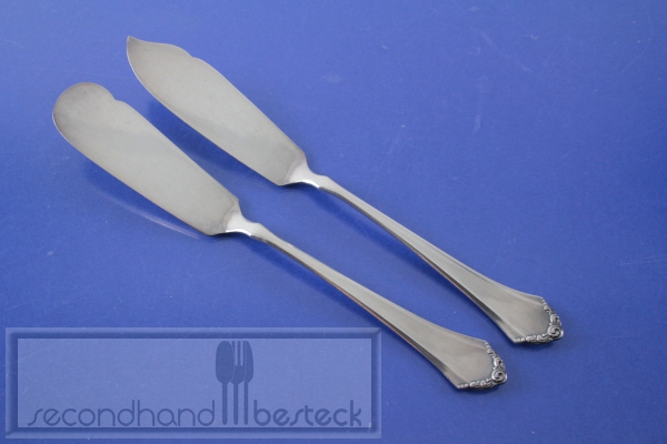Lutz & Weiss Mosel Buttermesser + Käsemesser versilbert