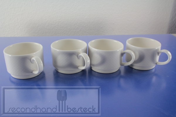 Villeroy & Boch, Easy White - Tasse, 0,18 ltr. 4 Stück stapelbar