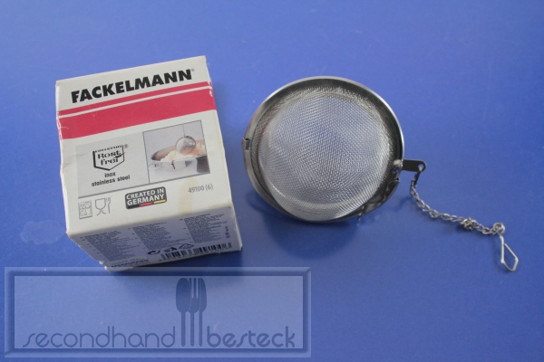 Fackelmann Gewürzsieb Gewürzball mit Kette aus Edelstahl OVP