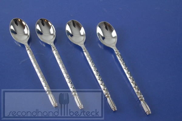 4 Espressolöffel Mokkalöffel versilbert