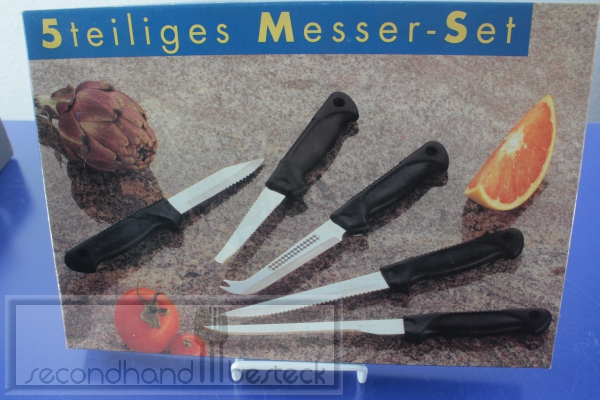 Messer-Set 5-teilig Edelstahl + Kunststoff OVP