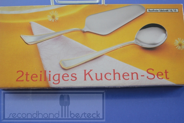 2teiliges Kuchenset Tortenheber + Sahnelöffel Edelstahl 18/10