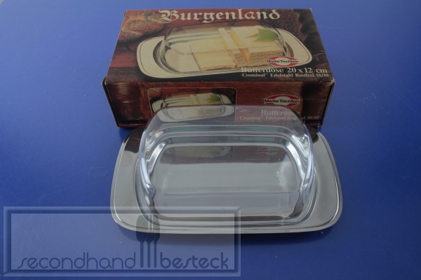 Marke Tischfein Burgenland Butterdose Edelstahl OVP