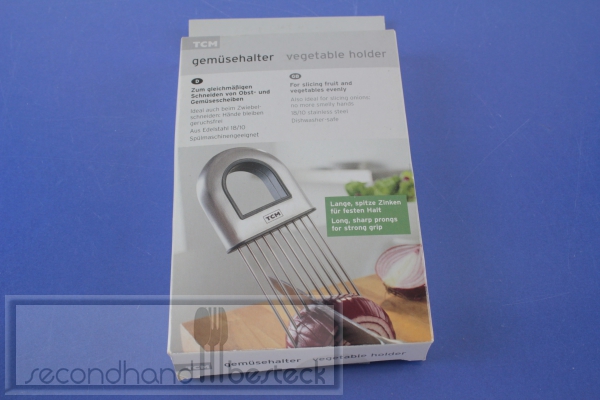 TCM Tchibo Gemüsehalter Edelstahl OVP