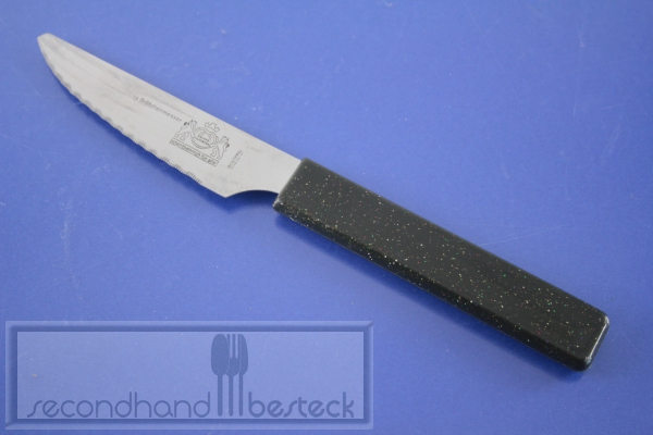 Das Brötchenmesser Frühstücksmesser schwarz Edelstahl