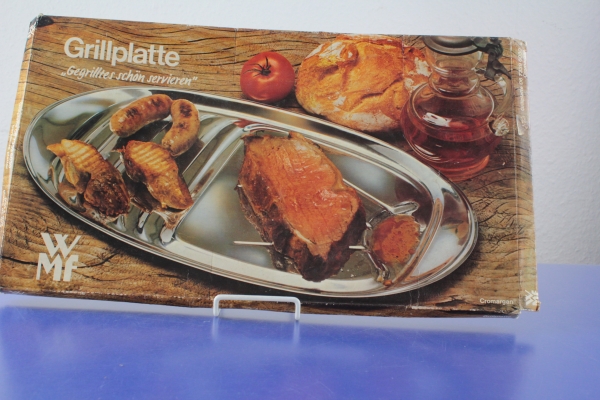 WMF Grillplatte Serviertablett Servierplatte  43 x 24,5 cm Cromargan