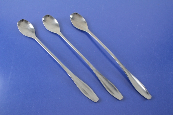 Jogu 3 Cocktaillöffel Limonadenlöffel 22,2 cm Edelstahl 18/8