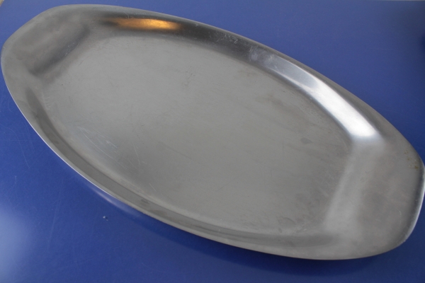 WMF Servierplatte Bratenplatte Wagenfeld 42 x 22 cm Cromargan