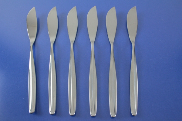 WMF Stuttgart 6 Fischmesser Cromargan
