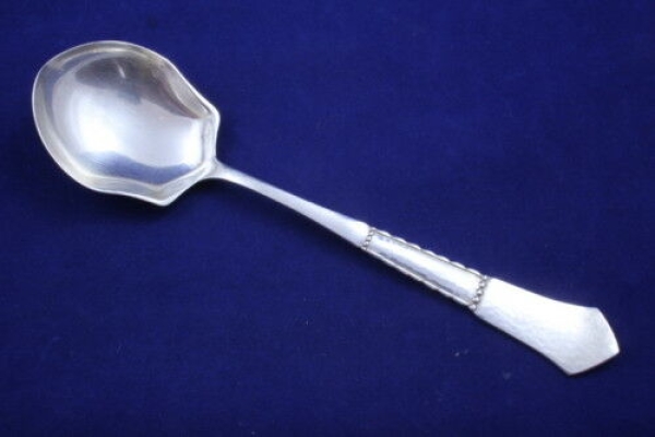 Wellner Jugendstil Kartoffellöffel versilbert