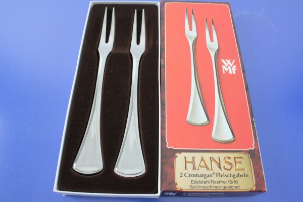 WMF Hanse 2 Fleischgabeln 19,2 cm Cromargan OVP