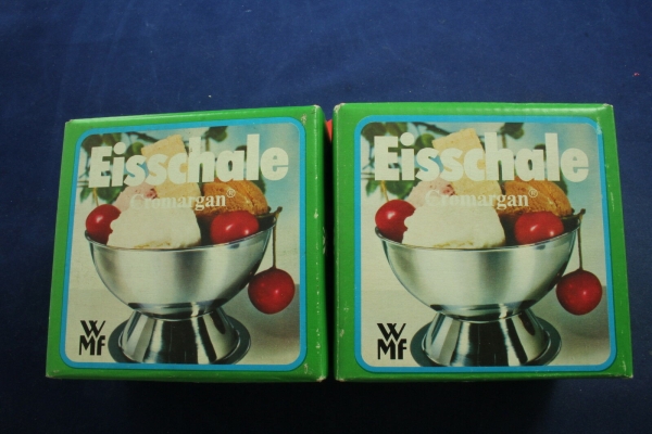 WMF 2 x Eisschale Cromargan OVP