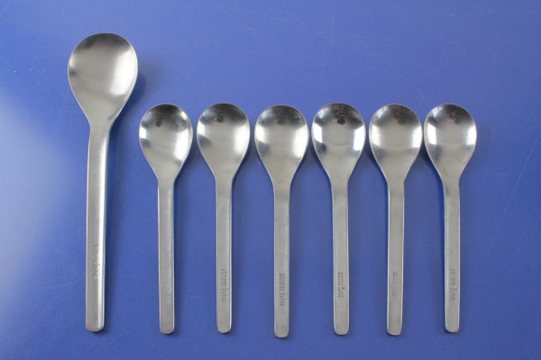 Zwilling 1 Löffel + 6 Kaffeelöffel Gravur "Kaufhof" Edelstahl