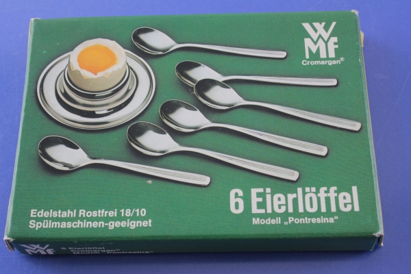 WMF Arosa 6 Eierlöffel Cromargan OVP