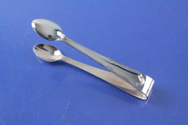 Auerhahn Chippendale Zuckerzange versilbert