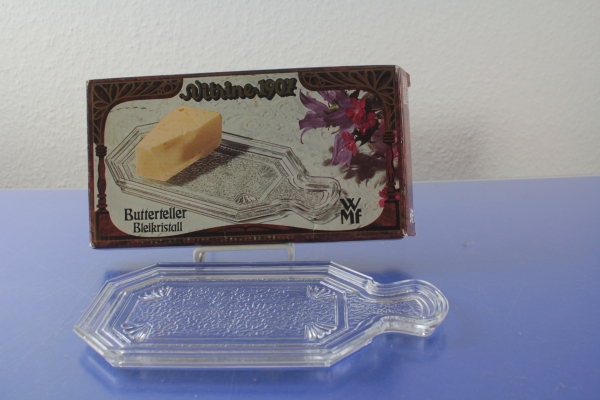 WMF Butterteller Bleikristallglas OVP