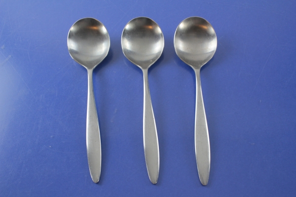 WMF 3 Tassenöffel Sahnelöffel Cromargan