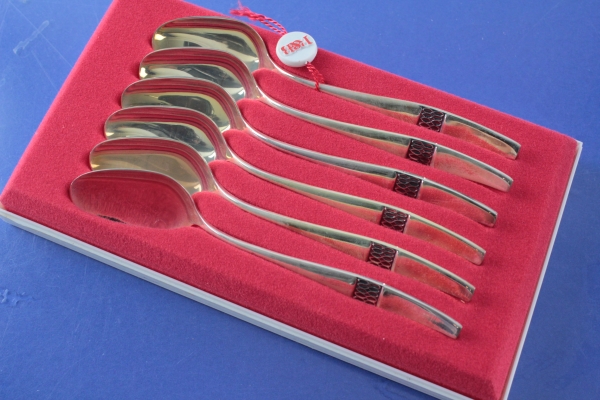 Robbe & Berking "Savoy" 6 Kaffeelöffel 90er versilbert