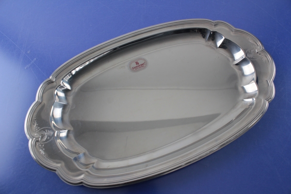 Secondhandbesteck WMF Englische Rose Servierplatte 30 X 17 Cm Cromargan Secondhandbesteck WMF Englische Rose Servierplatte 30 X 17 Cm Cromargan