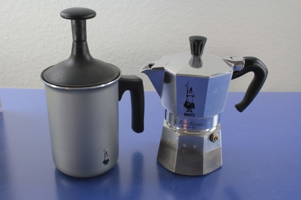 Bialetti Moka Express Milk + Coffee Espressokocher für 3 Tassen + Milchaufschäumer OVP