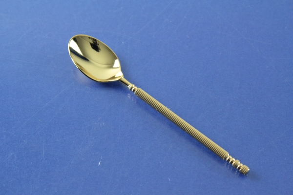 Hanseat 6 Mokkalöffel Espressolöffel 10,5 cm August Warnecke vergoldet OVP